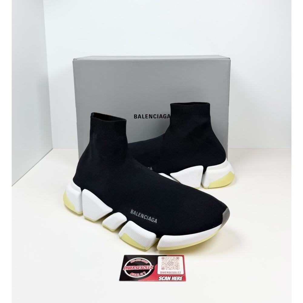 Size 46EU/13US - Balenciaga Speed Trainers Black/Glow In Dark🖤 NEW/RETAIL $1K